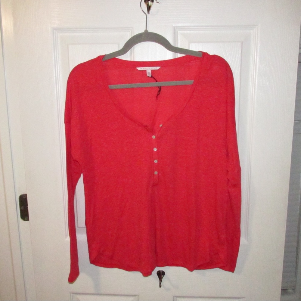 Victoria’s Secret Red Pajama Top
